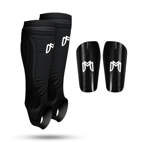 Soccer Shin Guard Sleeves with Padded Protection