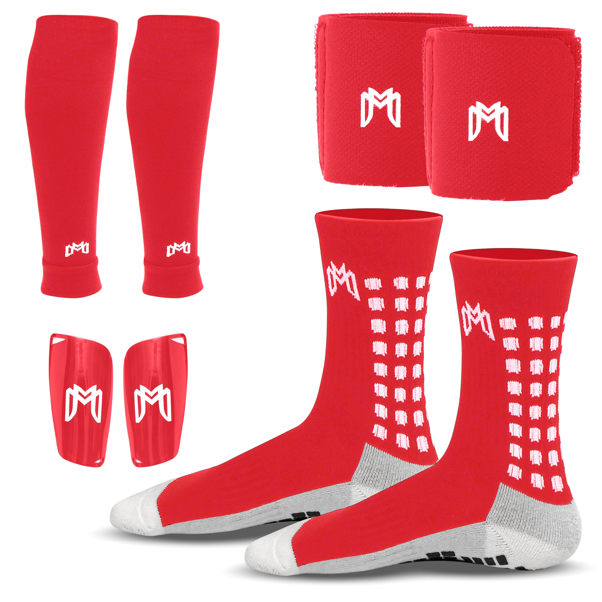Elite Bundle (Includes Grip Socks, Shin Guards, Pre-Cut Sock Sleeves, and Shin Guard Straps)