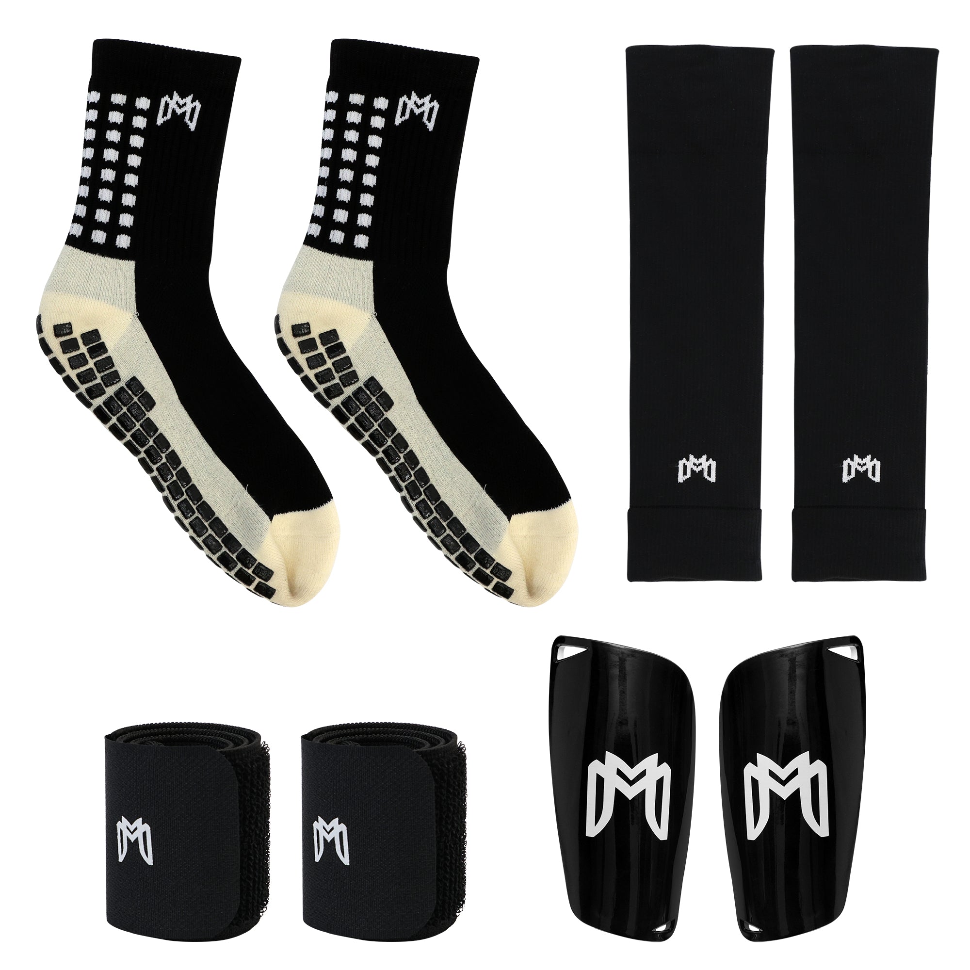 Football Sock Sleeves To Accompany Grip Socks - Fits Over Calf/Shin Pads -  Variety Of Colours To Match Your Team Kit (Black) : : Fashion