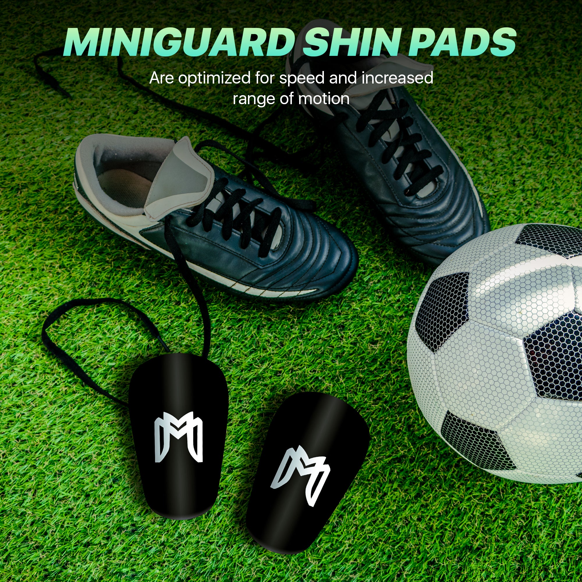 MediCaptain™ MiniGuards - Miniature Shin Guards/Pads for High Level Players - Men, Women, Teens
