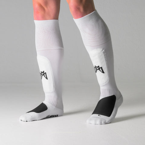 All-in-One Grip Socks with Built in Shin Guards - Full Length