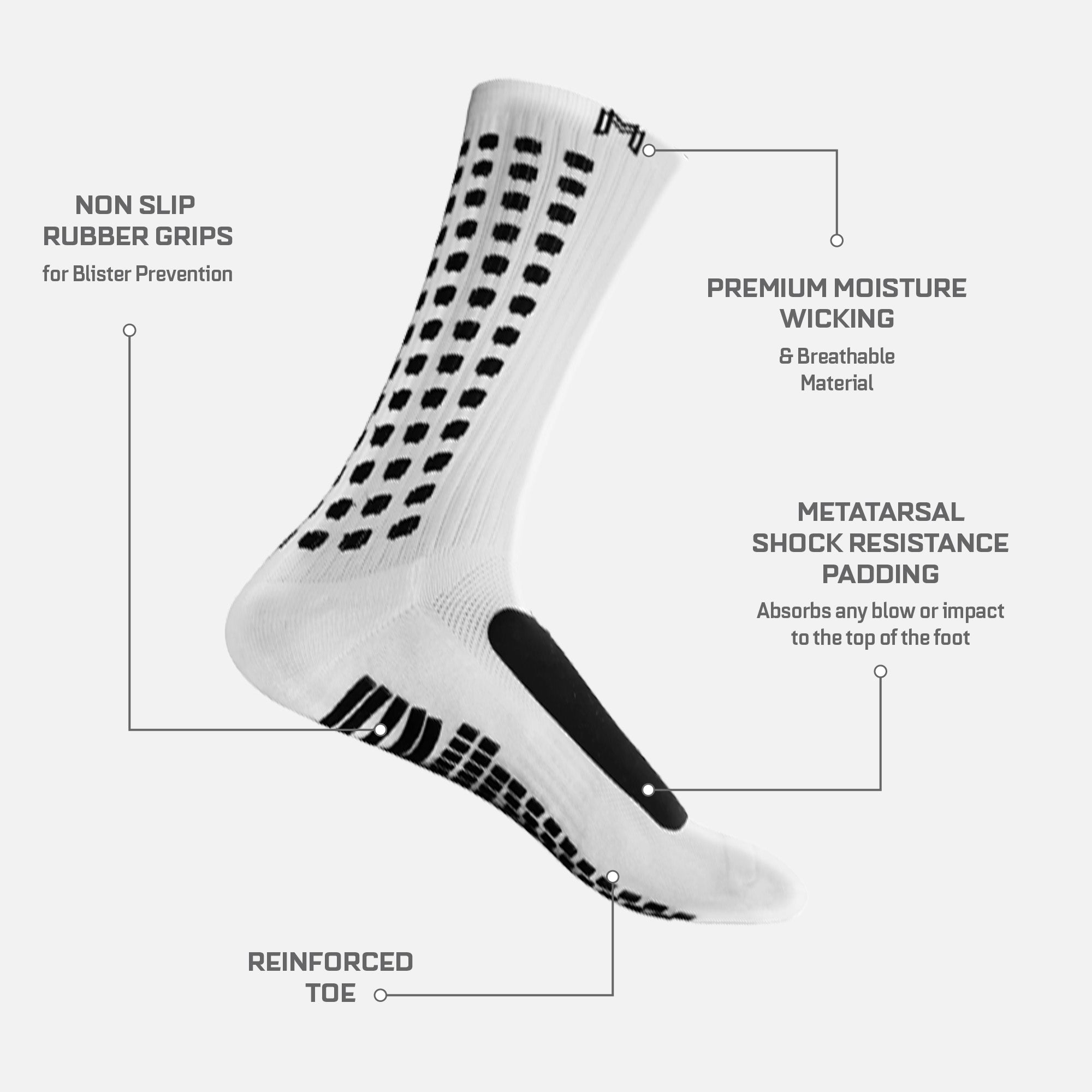 IWA 1500 Trampoline Grip Socks (Pair)