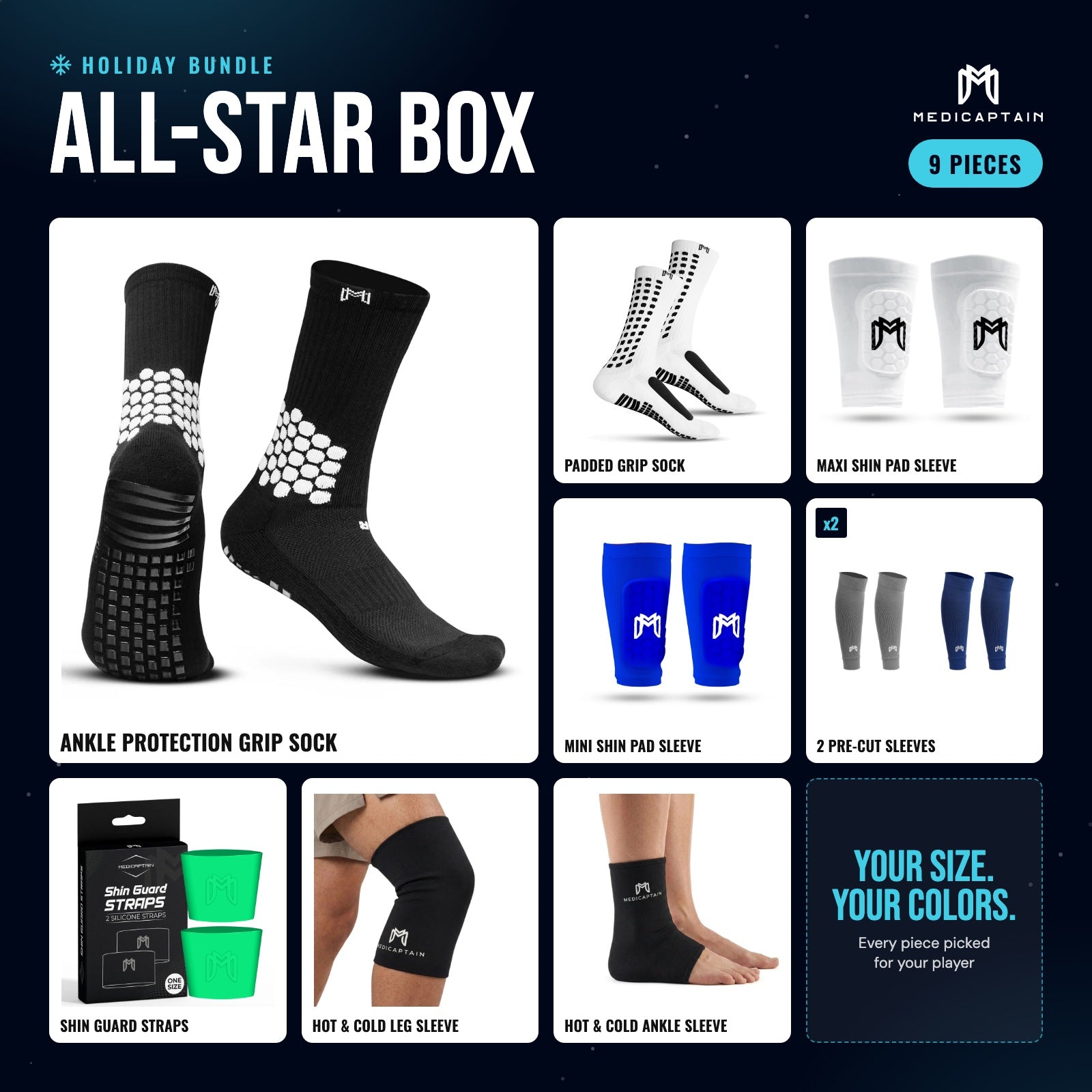 Holiday All-Star Box: all nine pieces of MediCaptain gear