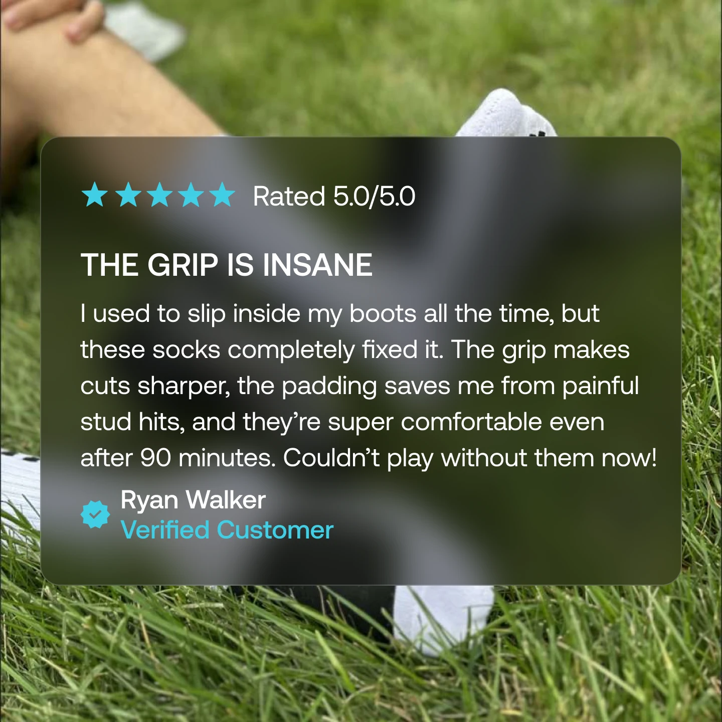 Soccer Grip Socks with Cushioned Ankle Protection